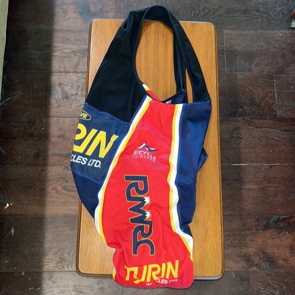 Curve Cycling Bib Shorts Overall Sz. L. Mesh Fabric Upper, Padded Vented SeatEUC - Picture 6 of 7